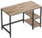 VASAGLE Computer Desk, Office Desk, 120 x 60 x 76 cm, Industrial Style, for Study, Bedroom, Living Room, Camel Brown and Ink Black LWD047K01