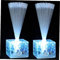 WOONEKY Acryl Fiberoptik Lampen 6stk Bunte Party Lichter Hochzeitsdeko Batteriebetriebene Tafelaufsätze