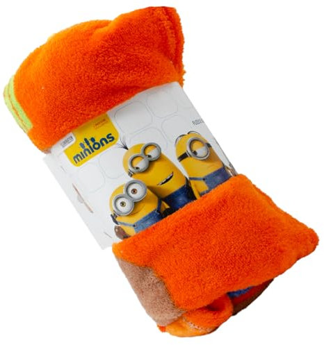 ms móvil shop Manta Minion Bob Unique Infantil de 100x140 cm 100% Polyester Producto Oficial para niños
