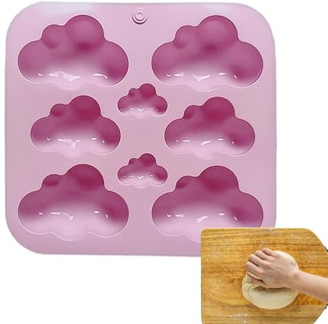 Silikonform Wolke – Backform aus Silikon, 8 Arten von Schokoladenkuchen, Süßigkeiten, Pudding, Backutensilien, Silikonform, Wolke, Silikonform – Form