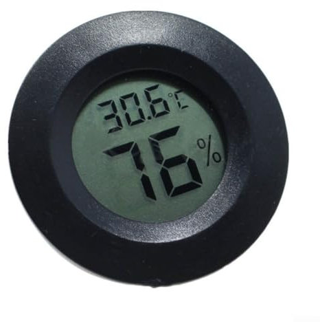 LCD Digital Thermometer Hygrometer Kompakt Temperatur Luftfeuchtigkeit Tester für Innen