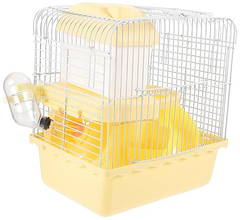 Doppelstöckiger Hamsterkäfig Hamsterburg aus Kunststoff und Draht