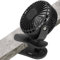 Ventilador de escritorio con clip y ventilador de escritorio, dispositivo de refrigeración giratorio plegable con batería de larga duración para interiores y exteriores, oficinas, hogar, familia