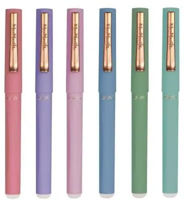 Radierbarer Füllfederhalter – Löschbarer Schulfüller mit Gummigriff – Perfekt für Schüler & Anfänger – Nachfüllbar mit Tintenpatronen – Sauber Schreiben & Korrigieren - (Farbe zufällig)