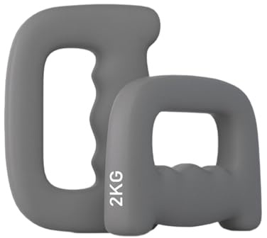 KIXZSAZ Boxen, Hantel Aerobic, Fitnessübung, Krafttraining, Gehen, Schattenboxen, MMA Training, Cardio, multifunktionale kleine Hantel für Männer und Frauen, Grau, 2kg
