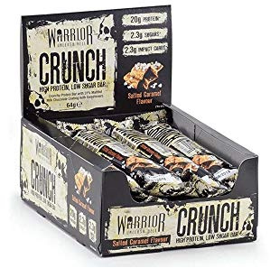 Warrior Crunch Protein Bar Salted Caramel 12X64 Bars