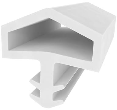 Holzzargendichtung für Zimmertüren und Haustüren - Weiß - 15 Meter - Türdichtung - Dichtprofil - Gummidichtung - Zugluftschutz