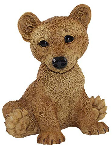 Castagna Dekofigur Tierfigur Bärfigur junger Bär sitzend Kollektion Sammlerfigur aus Resin H 22 cm
