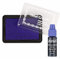 stieber® Stempelkissen Tupfkissen (40×63 mm)-Set mit 3 ml Nachtränkfarbe (VIOLETT)
