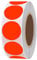 Hylabelest 25mm Runde leere fluoreszierendes Rot Paster Aufkleber Insgesamt 1000 Punkte Target Selbstklebend pro Rolle