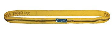 JeCo Rundschlinge, Nutzlänge: 3 m - Umfang: 6 m - Farbe: gelb - aus Polyester - Farbkennung - Traglast = 3000 kg