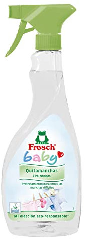 Frosch Baby - Quitamanchas, Pretratamiento para Manchas Difíciles y Secas (Cereales, Papilla...) - Apto para Ropa Blanca y de Color - 500ml (Formato Spray)