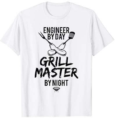 Grill BBQ Master Engineer Barbecue Funny Gift T-Shirt