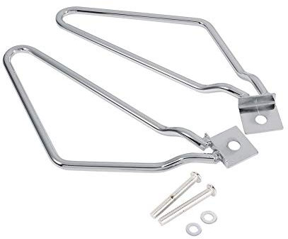 Yosoo Health Gear 2 Stück Motorrad Satteltaschenhalterung Halterung Taschenhalterung Halterung für XL883/1200 HD1450/1584 (Silber)