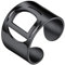 PROSTEEL Schwarz Verstellbarer Ring für Männer Frauen cool Buchstabe D Offener Ring Damen Initiale Fingerring Trauring Ehering Modeschmck Accessoire