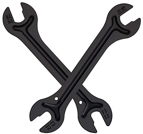 JAHEMU Konusschlüssel Fahrrad Nabenschlüssel Schraubenschlüssel Set Pedalschlüssel Bike Tool Fahrradwerkzeug Multitool für 13/14/15/16 mm, 2 Stück