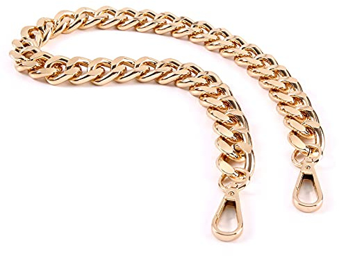 25 Inch Trendy Chunky Metal Chain Purse Handle Shoulder Strap Replacement for Handbag