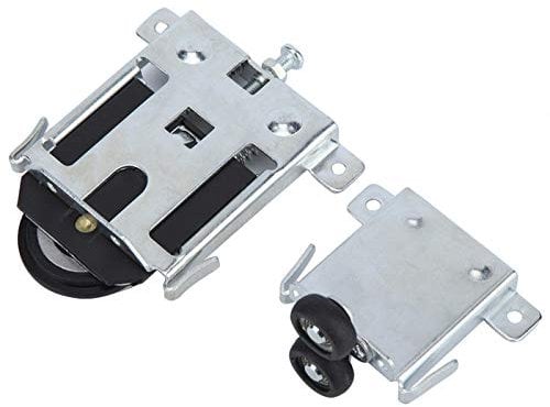 Sliding Door Wheel, Closet Door Convex Wheel Pulley Sliding Door Roller Replacement Parts Sets Heavy Duty Door Runner Replacement for Mirror Closet Wardrobe Door