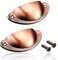 Mesee 20 Pieces Cup Pulls, Vintage Shell Shape Pull Handle with Screws Drawer Door Knob Handle for Home Kitchen Furniture Wardrobe Cabinet Closet Cupboard - Red Copper