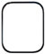 Displayglas Frontglas Ersatzglas für Apple Watch Serie 7 Reparatur Schwarz 45mm