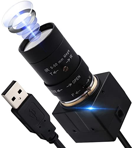 ALPCAM 4K USB Camera, Ultra HD 2160P Webcam | 5-50mm 10X Optical Zoom Lens, Plug and Play for Video Conference, Compatible with Windows/macOS/Linux/Raspberry Pi
