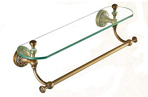 Scaffali di vetro del bagno, scaffale cosmetico dello specchio del bagno, scaffale di asciugamano dello scaffale di stoccaggio del muro della sospensione monostrato