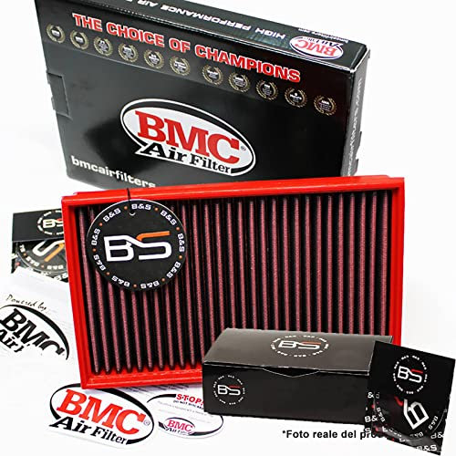 B&S Kit Filtro Aria Sportivo Aspirazione Rigenerabile Lavabile FB01027 con Profumatore Interni