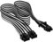 Corsair Premium 600W PCIe 5.0 / Gen 5 12VHPWR PSU Cable - Fits Type-4 PSUs via Dual 8-pin PCIe - 12+4pin Connector - Mesh Paracord Sleeving - Black/White