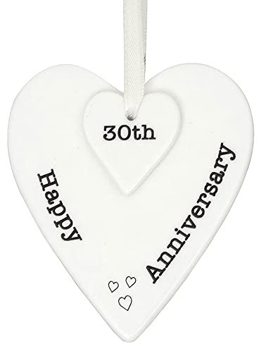 Shudehill Giftware 30th Anniversary Keepsake Hearts 323523
