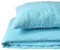 JOWOLLINA Natur Leinen Bettwäsche-Set Soft Washed Finish 180mg2 (Clearwater, 240x220 cm, 2St. 40x80 cm)