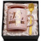 18th Birthday Gifts for Girls, 14OZ Pink 18th Birthday Marble Coffee Mug Gift Set with Nice Box, Happy 18 Years Old Birthday Presents for Girls Sister Friend Niece Daughter