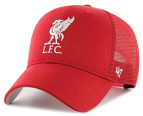 Liverpool FC Cap LFC Baseballkappe Basecap Retail Red Branson Trucker Mesh Kappe Mütze