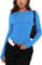 Women's Basic Long Sleeve Slim Fit Crop T Shirt Top Y2K Tops TikTok Crop Top Club Party E-Girls Streetwear(Blue-a, S)