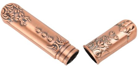 Tragbare Vintage-Nähnadeln, Nähnadeletui, Nadelhalter Im Vintage-Antik-Stil, Tragbarer Metall-Sticknadelhalter für Handnähnadeln, Nadeletui Im Vintage-Stil (Roségold)