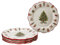 MamboCat Maestro Natale Set di 4 piatti da pasticceria Ø 28,5 cm I piatti piani in ceramica italiana per 4 persone con decorazioni natalizie, piatti piani per biscotti & Co I servizio per Natale,