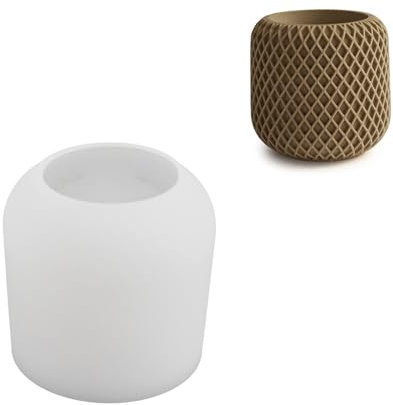 Stampo Per Tazza Fai-da-te Griglia Irregolare Stampi In Ceramica Vasi Da Fiori Scatola Immagazzinaggio Bottiglie In Vaso Silicone Stampo In Gesso Per Calcestruzzo Stampo In Silicone