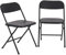 Raburg Klappstuhl 2er-Set, Campingstuhl, Gartenstuhl, Gästestuhl-Set zum Klappen, Indoor & Outdoor, Belastbarkeit 110 kg, Metallgestell, Kunststoff, Jonas, Schwarz/Schwarz