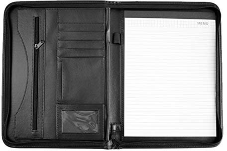 SameeHome A4 PU Leder Ordner Multifunktions BüRo Organizer Planer Notizbuch Schul BüRo Ordner für Dokumente