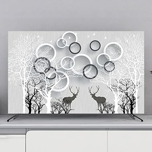 Staubes Tv-Cover 22-80 Zoll Indoor-tv-bildschirmschutz Für Led, LCD, OLED-flachkrümmungsbildschirm(Size:37-39in(93x60cm),Color:C)