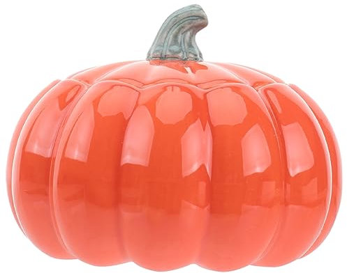 Ciieeo Barattolo Di Zucca Da 150 Ml Ciotola Di Riso Al Vapore in Ceramica Ciotola Decorativa Per Zuppa Pentola Per Stufato Con Coperchio Per Caramelle E Condimenti