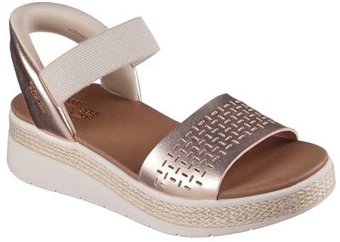 Skechers Bobs Sun Ray, Zapatillas Mujer, Gold, 41 EU