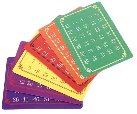 HEMOTON Prophezeiungskarten Magisches Kartenspiel 5 Sets Mentale Zahlenkarten Für Nahbereich Zaubertricks Party Unterhaltung