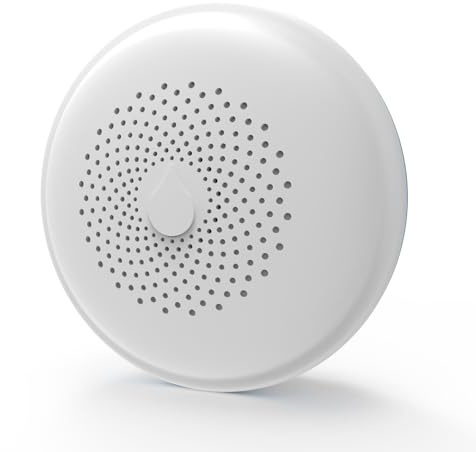 FireAngel FA7011 Wassermelder – Wassersensor Wasserleck-Detektor – Bei Überschwemmungen für Küche, Bad, Keller, Waschküche – Weiß