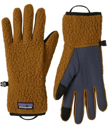 PATAGONIA Retro Pile Gloves, Shelter Brown, L
