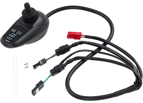 Elektrorollstuhl Joystick Controller, 360°-Rundum-Joystick, 5 Einstellbare Geschwindigkeiten Steuerknüppel für Elektrorollstühle Kompatibel Elektro-Rollstühlen DC24V 50A