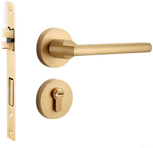 CYRENT Magnetic Silent Door Lock For Wooden Interior Doors Constructed In Zinc Alloy With Automatic Retraction And Resistance(K)