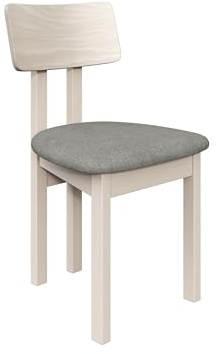 Mirjan24 Esszimmerstuhl Kizeko II, Polsterstuhl, Rahmen aus Buchenholz Gepolsterte Sitzfläche aus Stoff Stuhl für Arbeitszimmer Esszimmer Küchenstuhl (Cashmere/Hygge 91)
