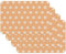 Vénilia Tischset Osaka Orange, Platzset für Esszimmer, Esstischmatten, Telleruntersetzer, Platzdeckchen, abwischbar, lebensmittelecht, 45 x 30 cm, 4 Stück
