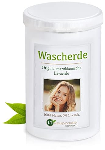 Lavaerde / Ghassoul, 1.000g, hochfeines Pulver in Dose - zur chemiefreien Haarwäsche, Körperpflege & Peeling. Vegan. Marokkanische Tonerde Heilerde Wascherde Tonpulver Rhassoul Rhassul. Anti Schuppen