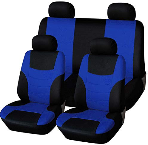 HotYou Universal Sitzbezüge für Auto Schonbezug Komplettset,Herausnehmbar und waschbar,Blau